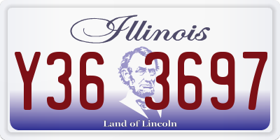 IL license plate Y363697