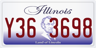 IL license plate Y363698