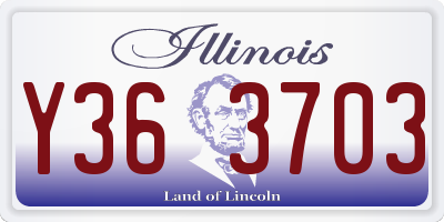 IL license plate Y363703