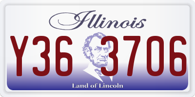 IL license plate Y363706