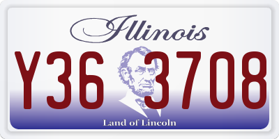 IL license plate Y363708