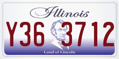 IL license plate Y363712