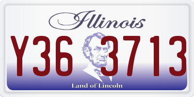 IL license plate Y363713