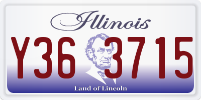 IL license plate Y363715