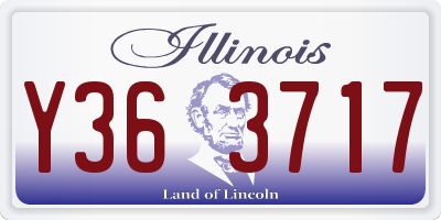 IL license plate Y363717