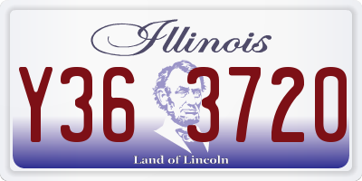 IL license plate Y363720