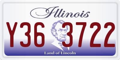 IL license plate Y363722