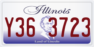 IL license plate Y363723