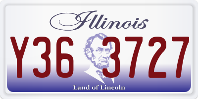 IL license plate Y363727