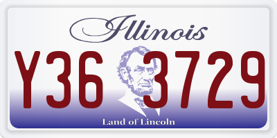 IL license plate Y363729