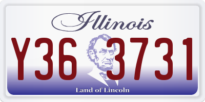 IL license plate Y363731