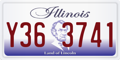 IL license plate Y363741
