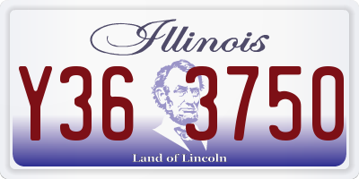 IL license plate Y363750