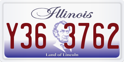 IL license plate Y363762