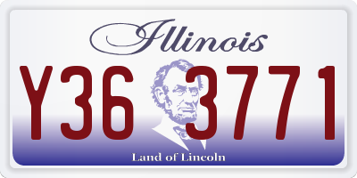 IL license plate Y363771