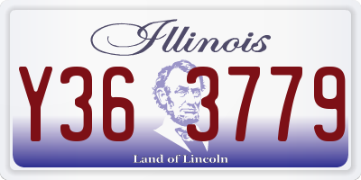 IL license plate Y363779