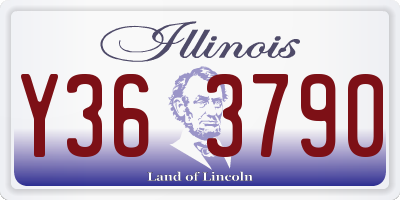 IL license plate Y363790