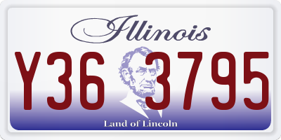 IL license plate Y363795