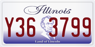 IL license plate Y363799