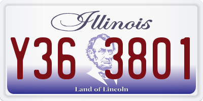 IL license plate Y363801