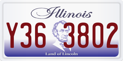 IL license plate Y363802