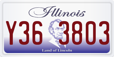 IL license plate Y363803