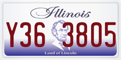 IL license plate Y363805