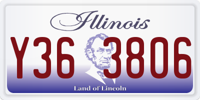 IL license plate Y363806