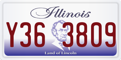 IL license plate Y363809