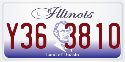 IL license plate Y363810