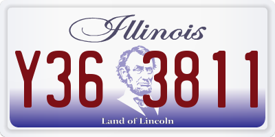 IL license plate Y363811