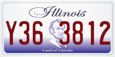 IL license plate Y363812