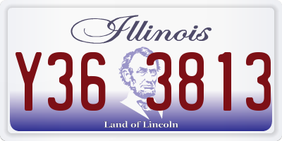 IL license plate Y363813