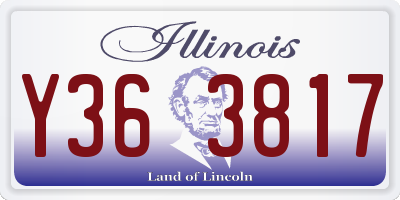 IL license plate Y363817