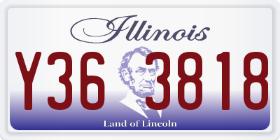 IL license plate Y363818
