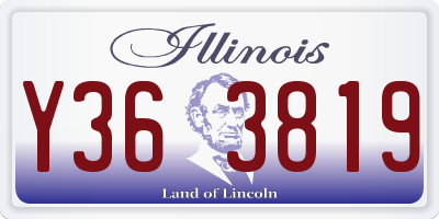 IL license plate Y363819