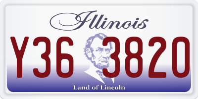 IL license plate Y363820