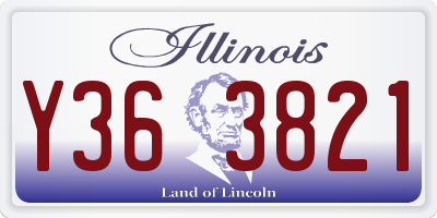 IL license plate Y363821