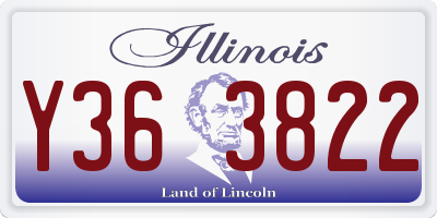 IL license plate Y363822