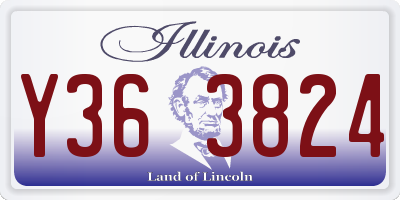 IL license plate Y363824