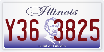 IL license plate Y363825