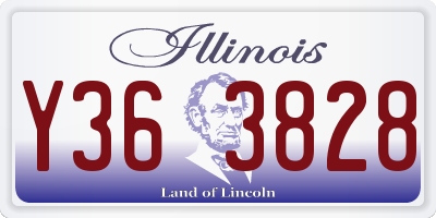 IL license plate Y363828