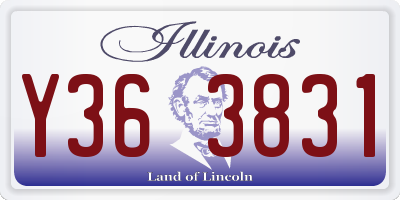 IL license plate Y363831