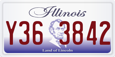 IL license plate Y363842