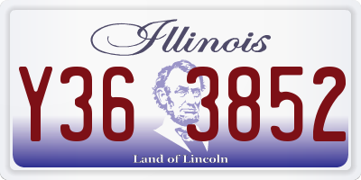 IL license plate Y363852