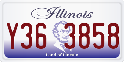 IL license plate Y363858