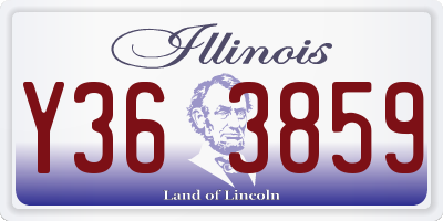 IL license plate Y363859
