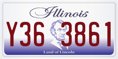 IL license plate Y363861