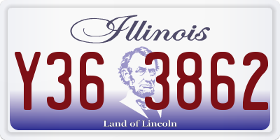 IL license plate Y363862