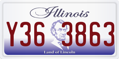 IL license plate Y363863